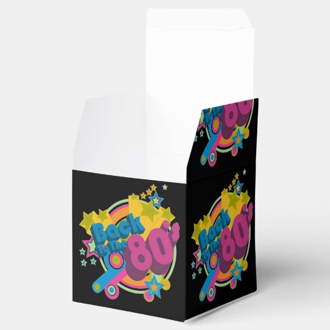 Back To The Eighties Retro 80's Cube Favor Boxes (Opened)