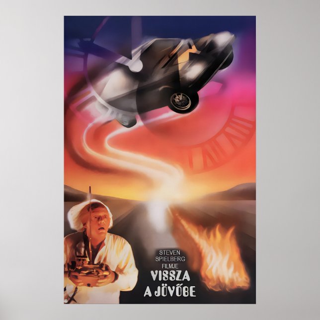 Back to the Future French Movie Poster Print 1 (Front)