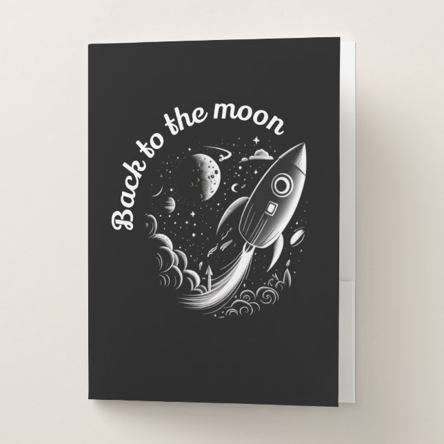 Back to the Moon Pocket Folder (Front)