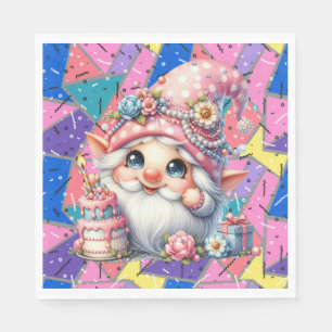 Back To The Retro Birthday Age Napkins