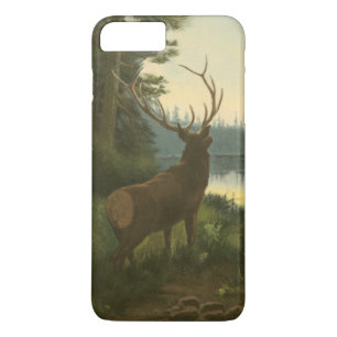 Back view of Elk Looking over a Lake iPhone 8 Plus/7 Plus Case