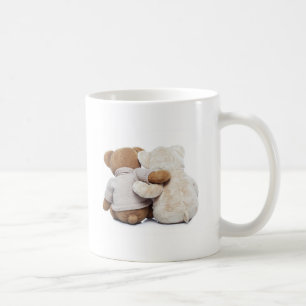 Back view of two Teddy bears hugging each other Coffee Mug