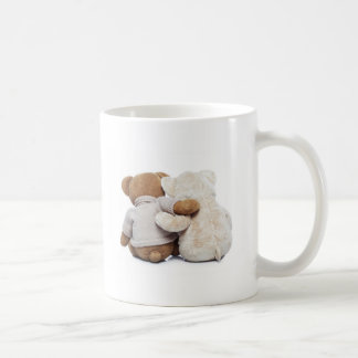 Back view of two Teddy bears hugging each other Coffee Mug