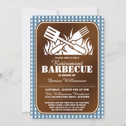 Back Yard Barbecue Party Invitation