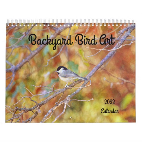 Back Yard Bird Art 2023 Calendar