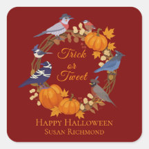 Back Yard Birds Halloween Trick or Tweet Autumn