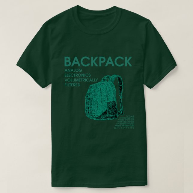 Backback Critical Bands Shirt - alan s. tofighi (Design Front)