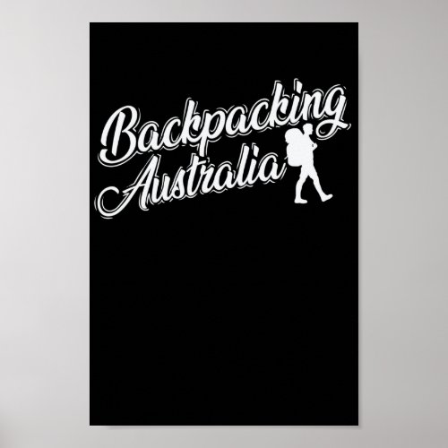 Backbacking Australia Erlebnis Reise Poster