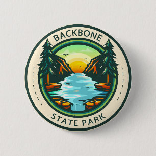 Backbone State Park Iowa Badge Button