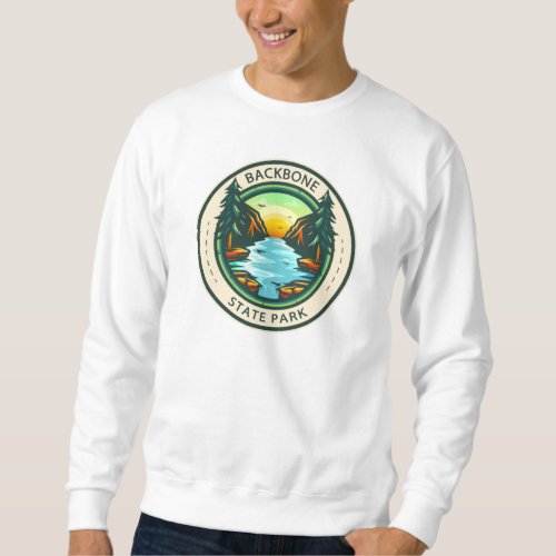 Backbone State Park Iowa Badge Sweatshirt