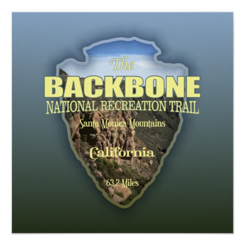 Backbone Trail arrowhead Poster