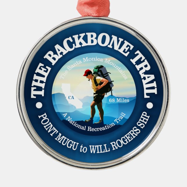 Backbone Trail (C) Metal Ornament (Front)