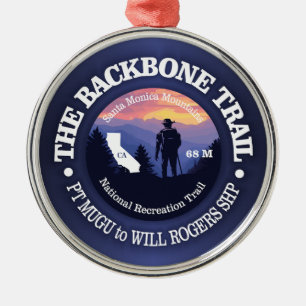 Backbone Trail (rd2) Metal Ornament
