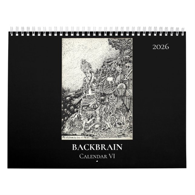 Backbrain Calendar VI, 2026, Double Page (Cover)