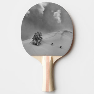 Backcountry Ski Climbers in fresh powder Ping Pong Paddle