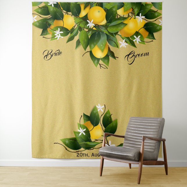 Backdrop Lemon Fruit Wedding (In Situ)