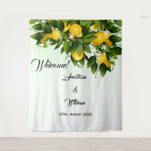 Backdrop Lemon Fruit Wedding