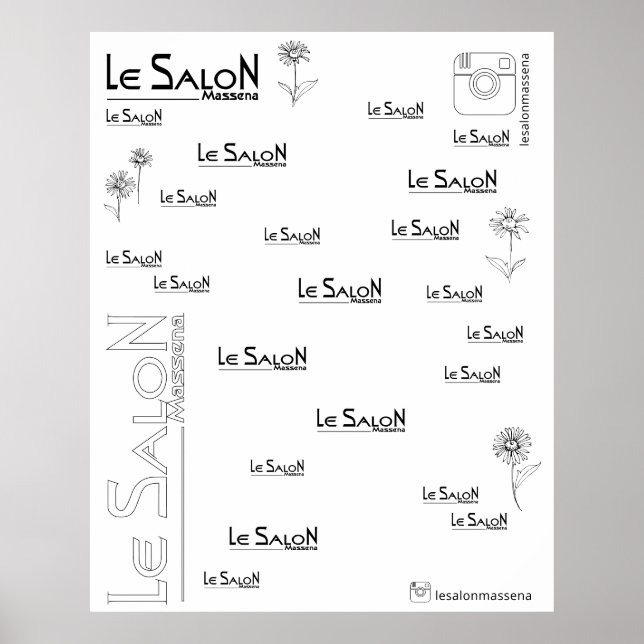 Backdrop Photo Instagram Le Salon Massena  Poster (Front)