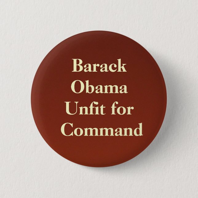 backdropapplication, Barack ObamaUnfit for Command Button (Front)
