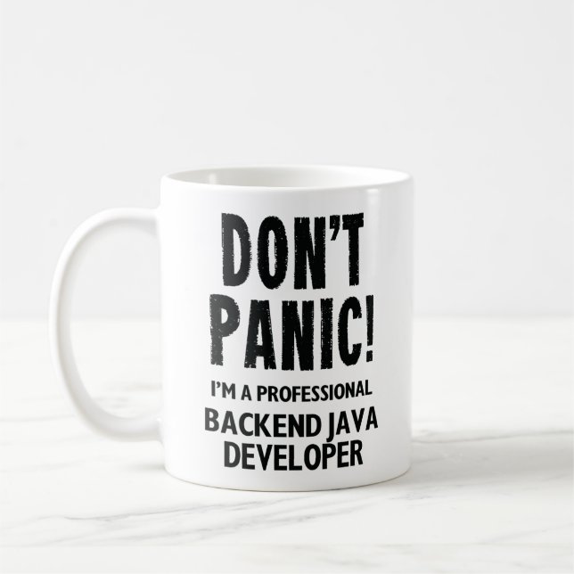 Backend Java Developer Coffee Mug (Left)