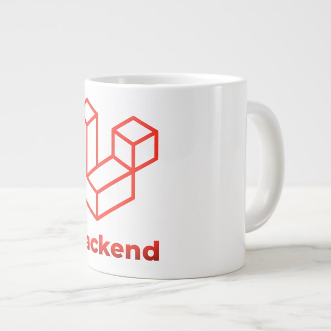 Backend Laravel Giant Coffee Mug (Front Right)