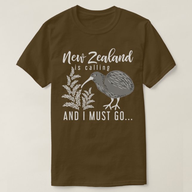 Backerpacker Kiwi Gift New Zealand T-Shirt (Design Front)