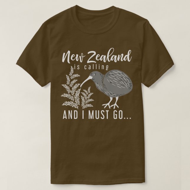 Backerpacker Kiwi Gift New Zealand T-Shirt (Design Front)