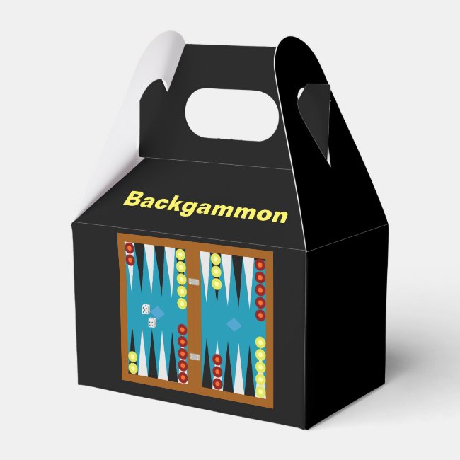 Backgammon Board Favor Box