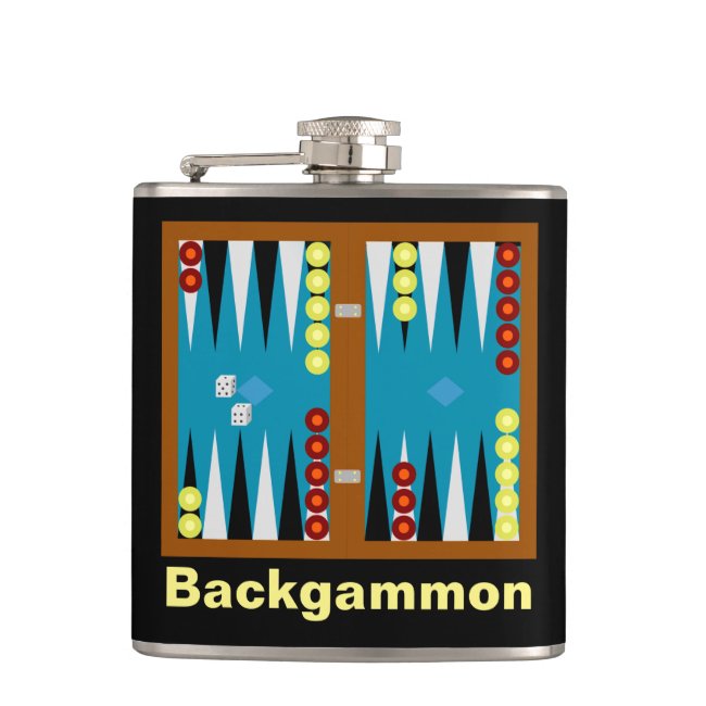 Backgammon Board Flask