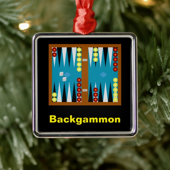 Backgammon Board Ornament