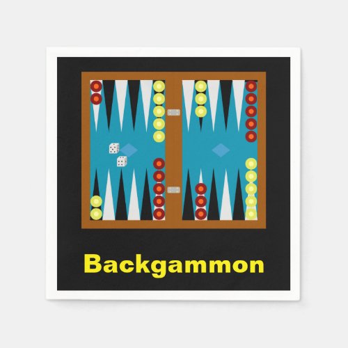 Backgammon Board Pack of Paper Napkins