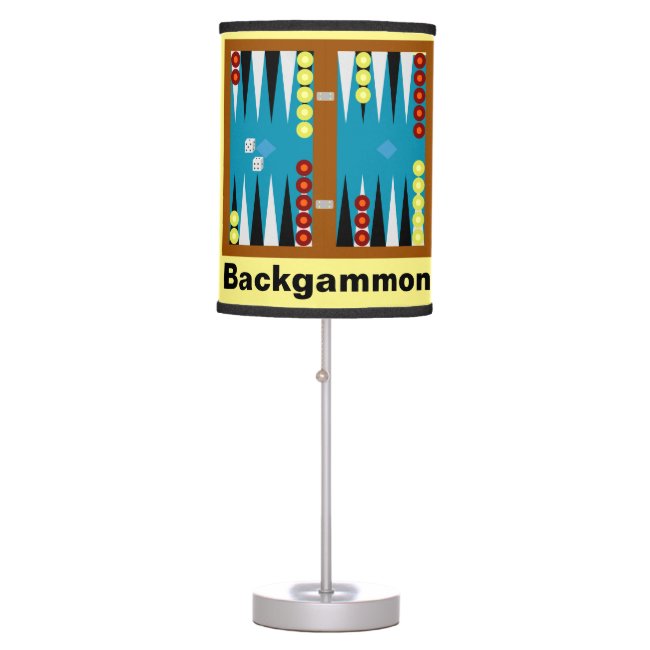 Backgammon Board Table Lamp