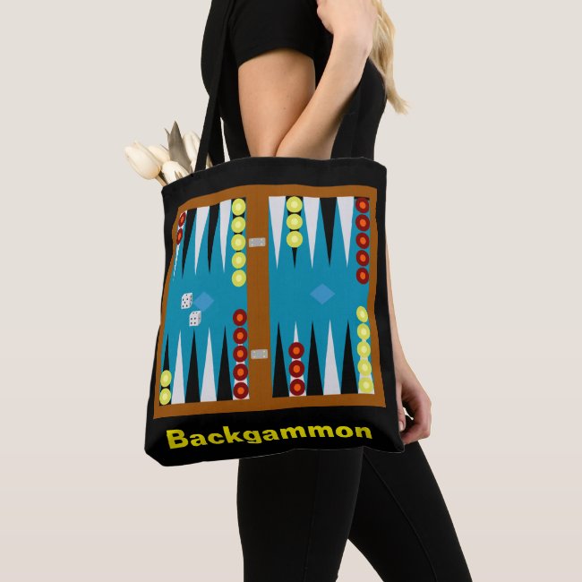 Backgammon Board Tote Bag