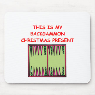 BACKGAMMON christmas Mouse Pad