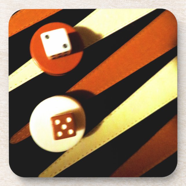 Backgammon Drink Coaster (Front)