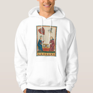 Backgammon Game, 14th Century Medieval Art Hoodie