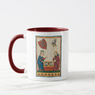 Backgammon Game, 14th Century Medieval Art Mug