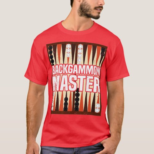 Backgammon Master Player Game  T_Shirt
