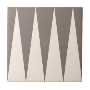 Backgammon Pattern Bronze Tile