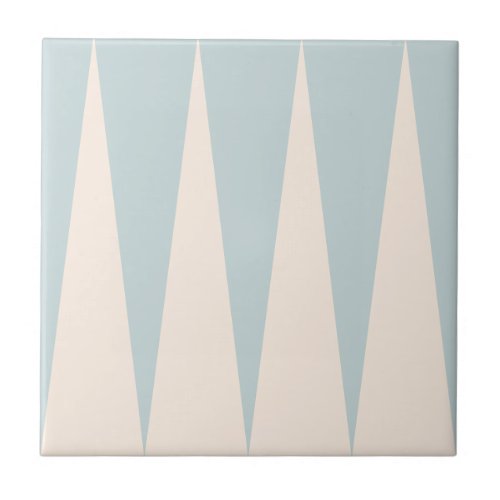 Backgammon Pattern Light Blue Tile