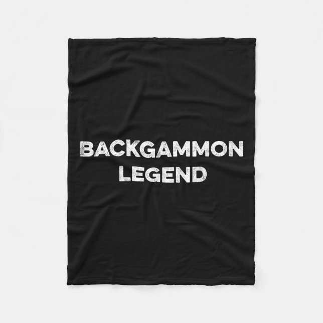 Backgammon Player Funny Backgammon Humor Board Gam Fleece Blanket (Front)