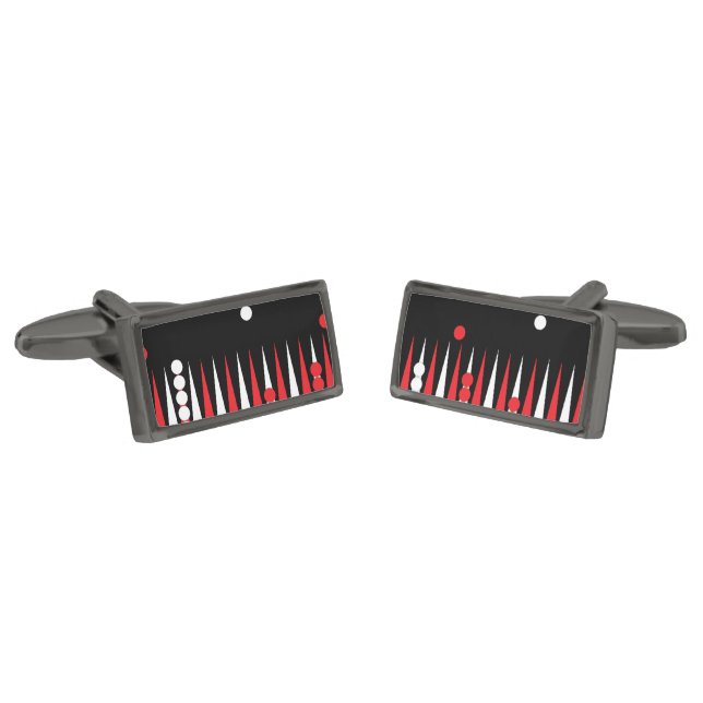 Backgammon Player Novelty Cufflinks (Angled)