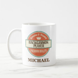 Backgammon Player Personalized Office Mug Gift