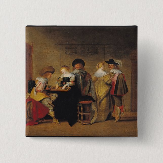 Backgammon Players Button (Front)