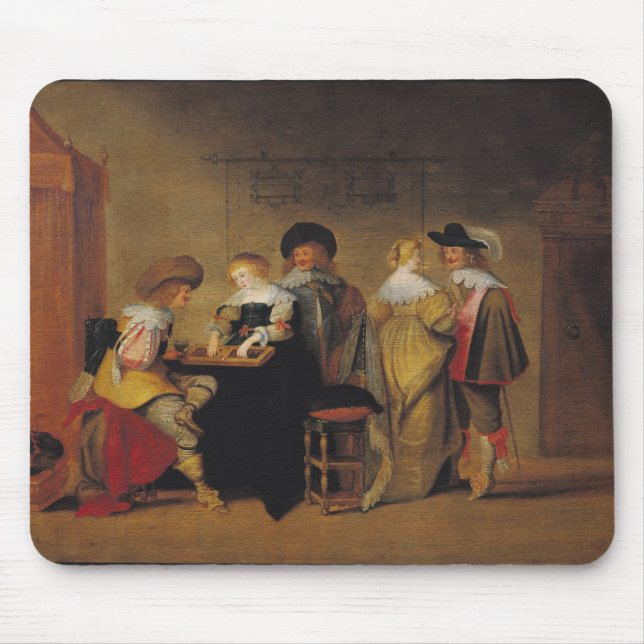 Backgammon Players Mouse Pad (Front)