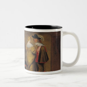 Backgammon Players Two-Tone Coffee Mug