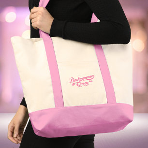 Backgammon Queen Pink Script Tote Bag