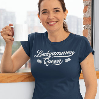 Backgammon Queen Script Tri-Blend Shirt