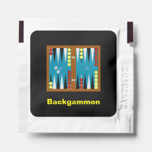 Backgammon Set of 10 Hand Sanitizer Packets