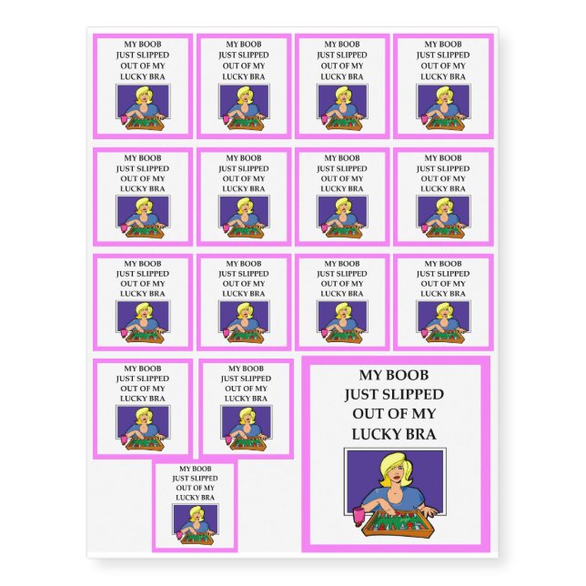 backgammon temporary tattoos (Front)